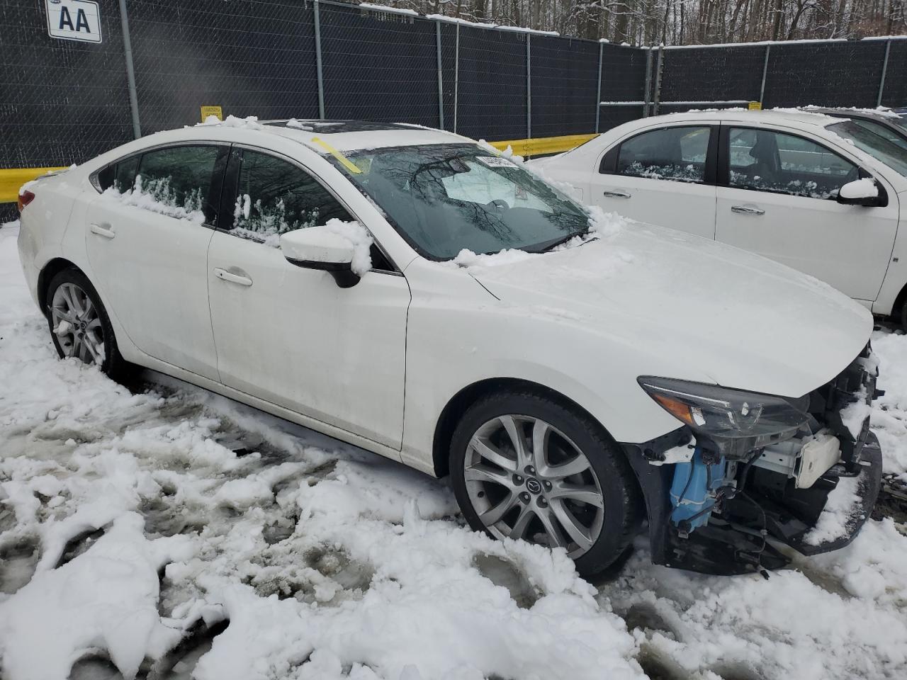 2017 Mazda 6 VIN JM1GL1V56H1110993 Copart auction photo, front end damage thumbnail 4