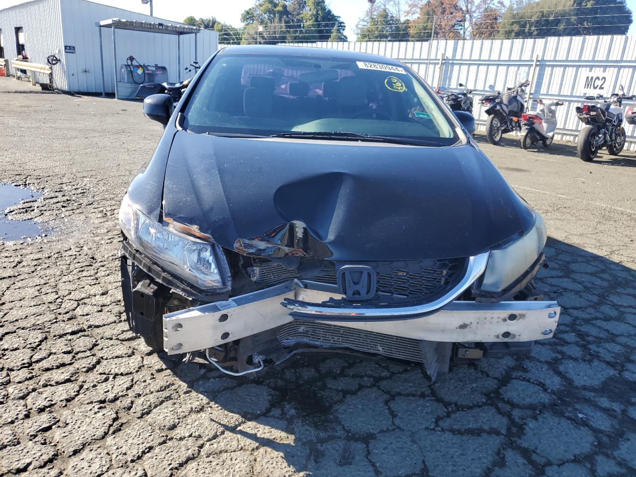 2013 Honda Civic VIN 19XFB2F58DE227842 Copart auction photo, front end / rear end damage thumbnail 5