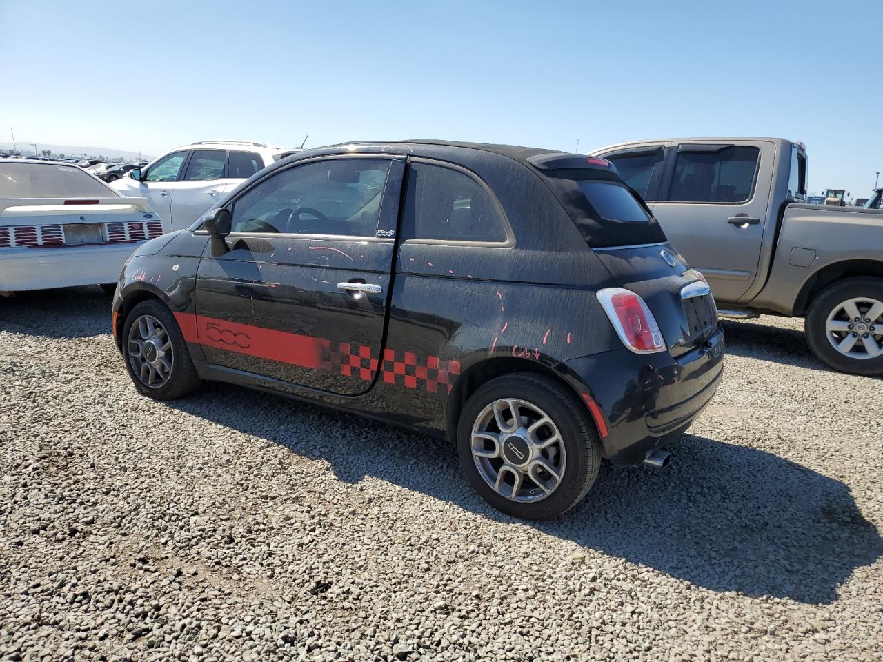 2012 Fiat 500 VIN 3C3CFFDRXCT360685 Copart auction photo, front end damage thumbnail 2