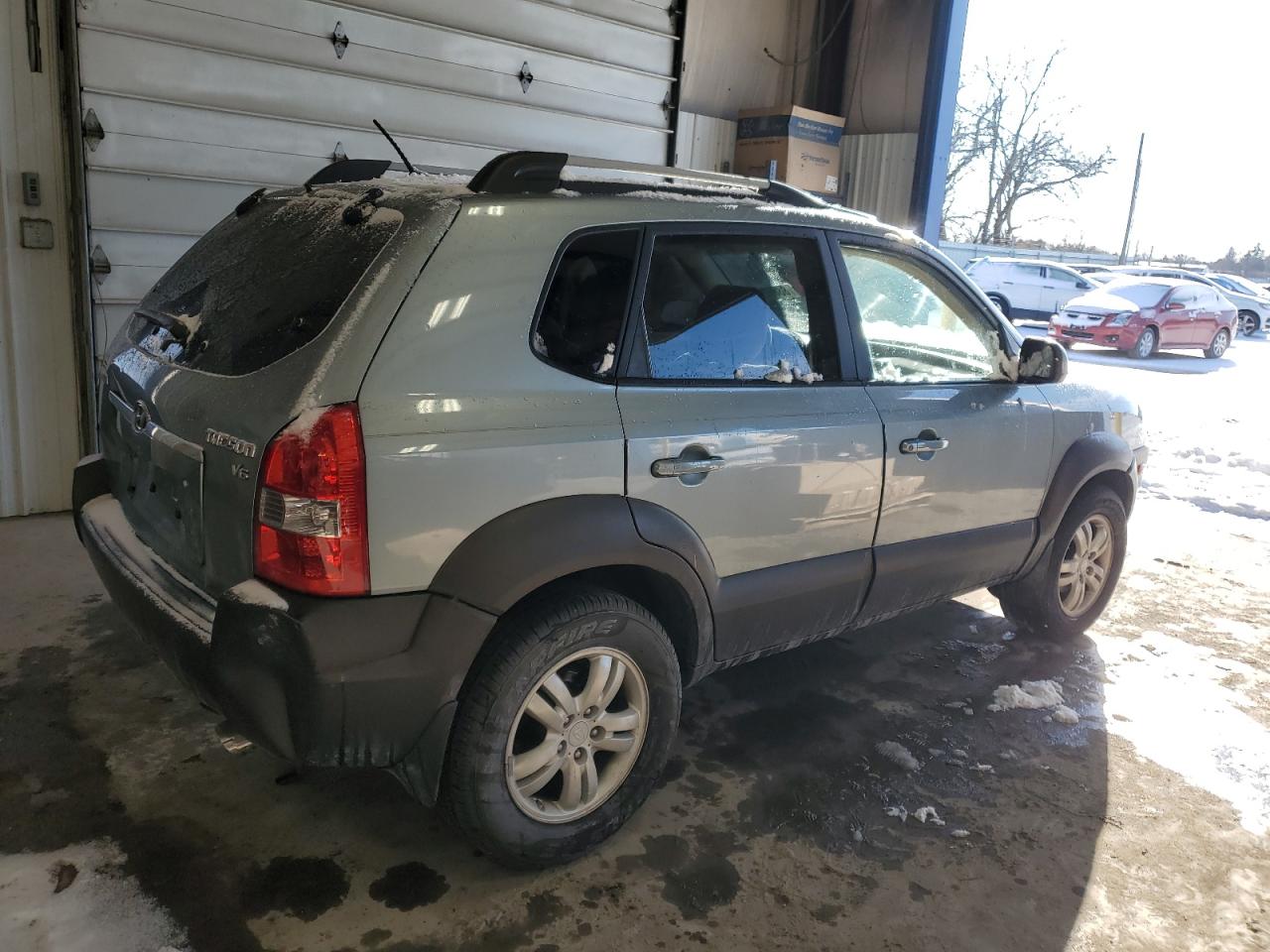 2007 Hyundai Tucson VIN KM8JN12D87U574775 Copart auction photo, rear end damage thumbnail 3