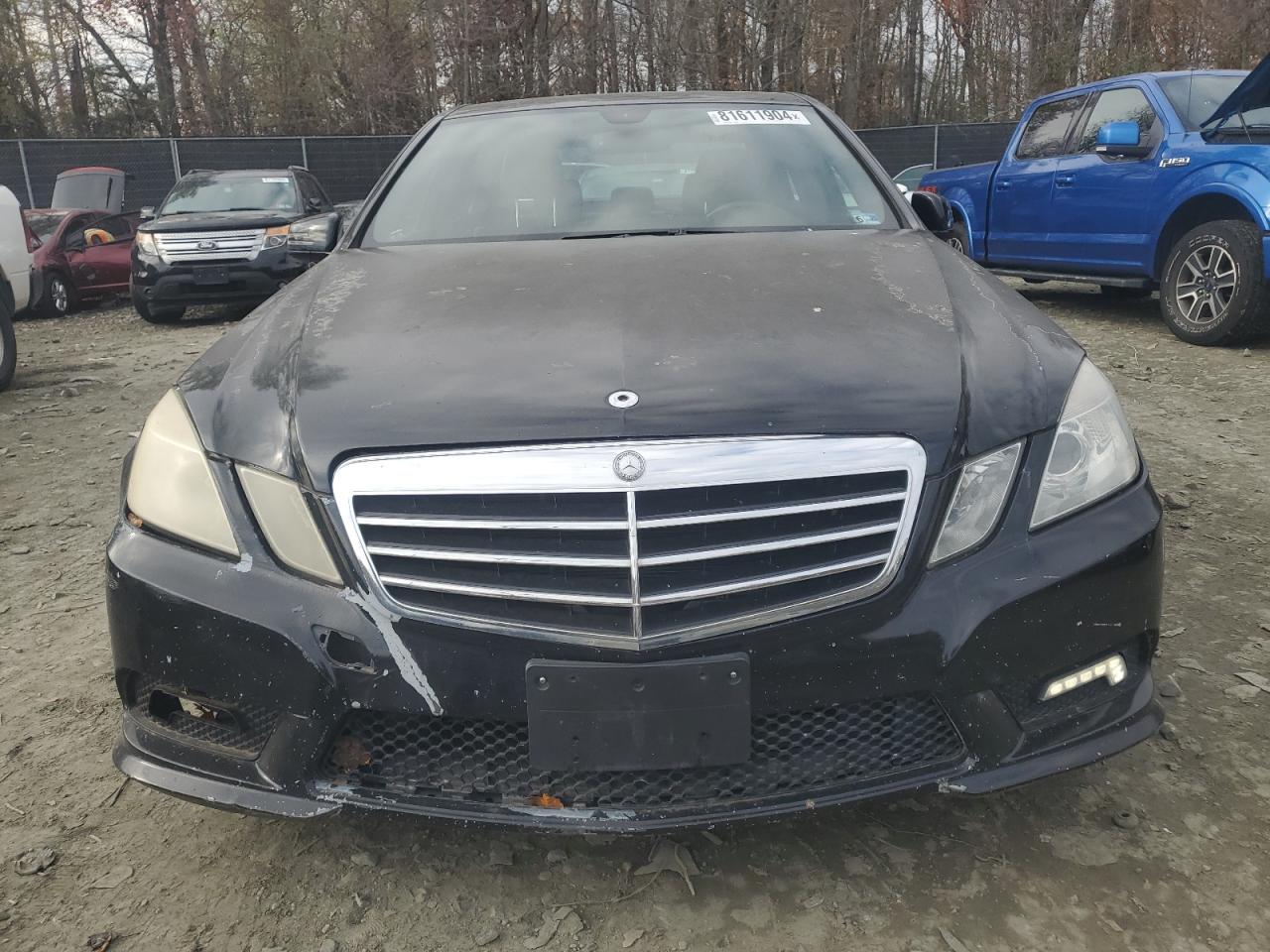2011 Mercedes-Benz E-klasse VIN WDDHF8HB6BA511639 Copart auction photo, front end damage thumbnail 5