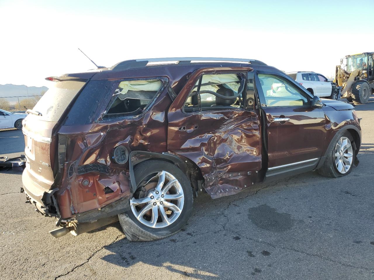 2012 Ford Explorer VIN 1FMHK8D88CGA25960 Copart auction photo, side / rear end damage thumbnail 3