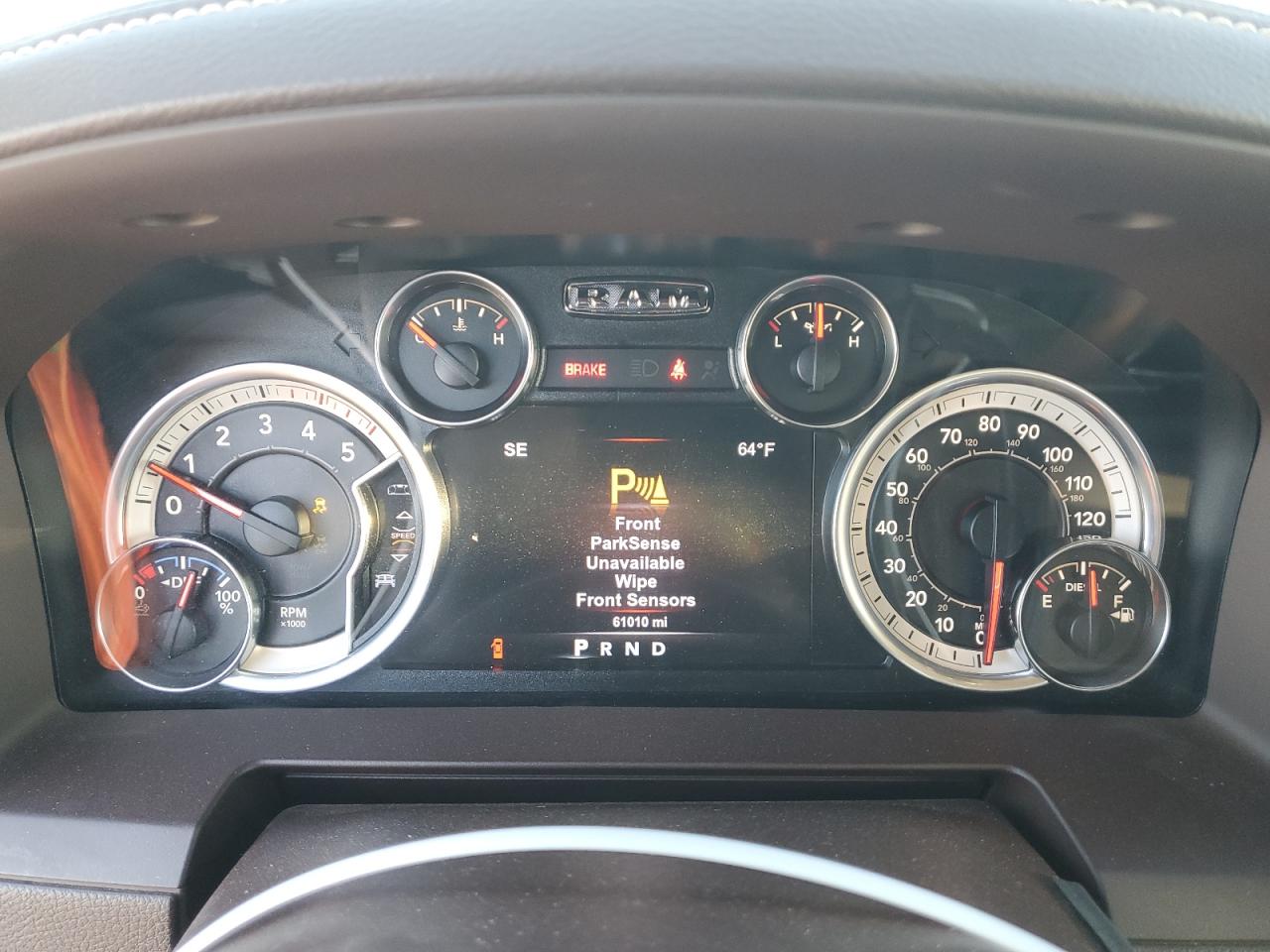 2017 RAM 2500 VIN 3C6UR5KL7HG570135 Copart auction photo, front end damage thumbnail 9