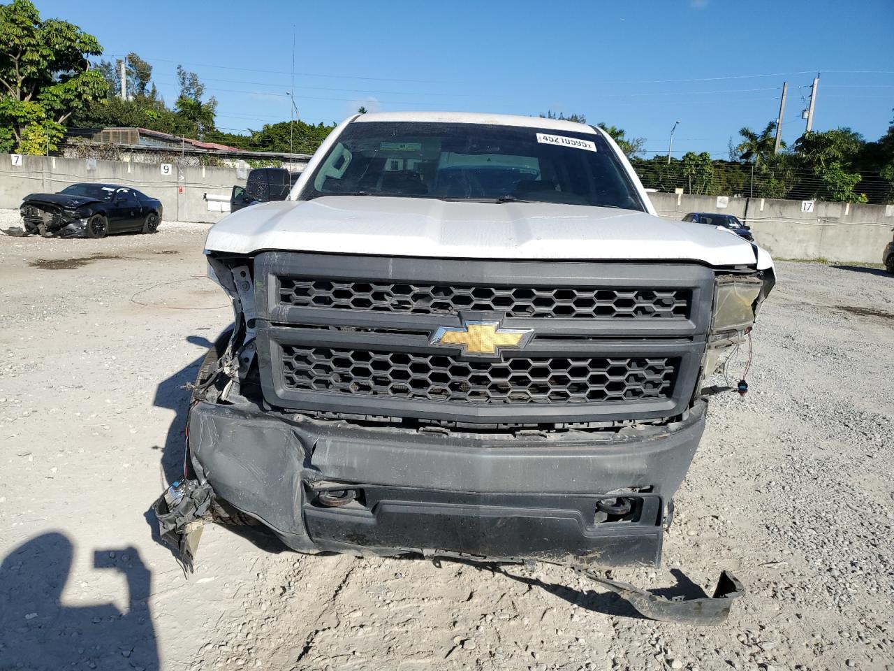 2014 Chevrolet Silverado VIN 3GCUKPEC2EG247868 Copart auction photo, front end / undercarriage damage thumbnail 5