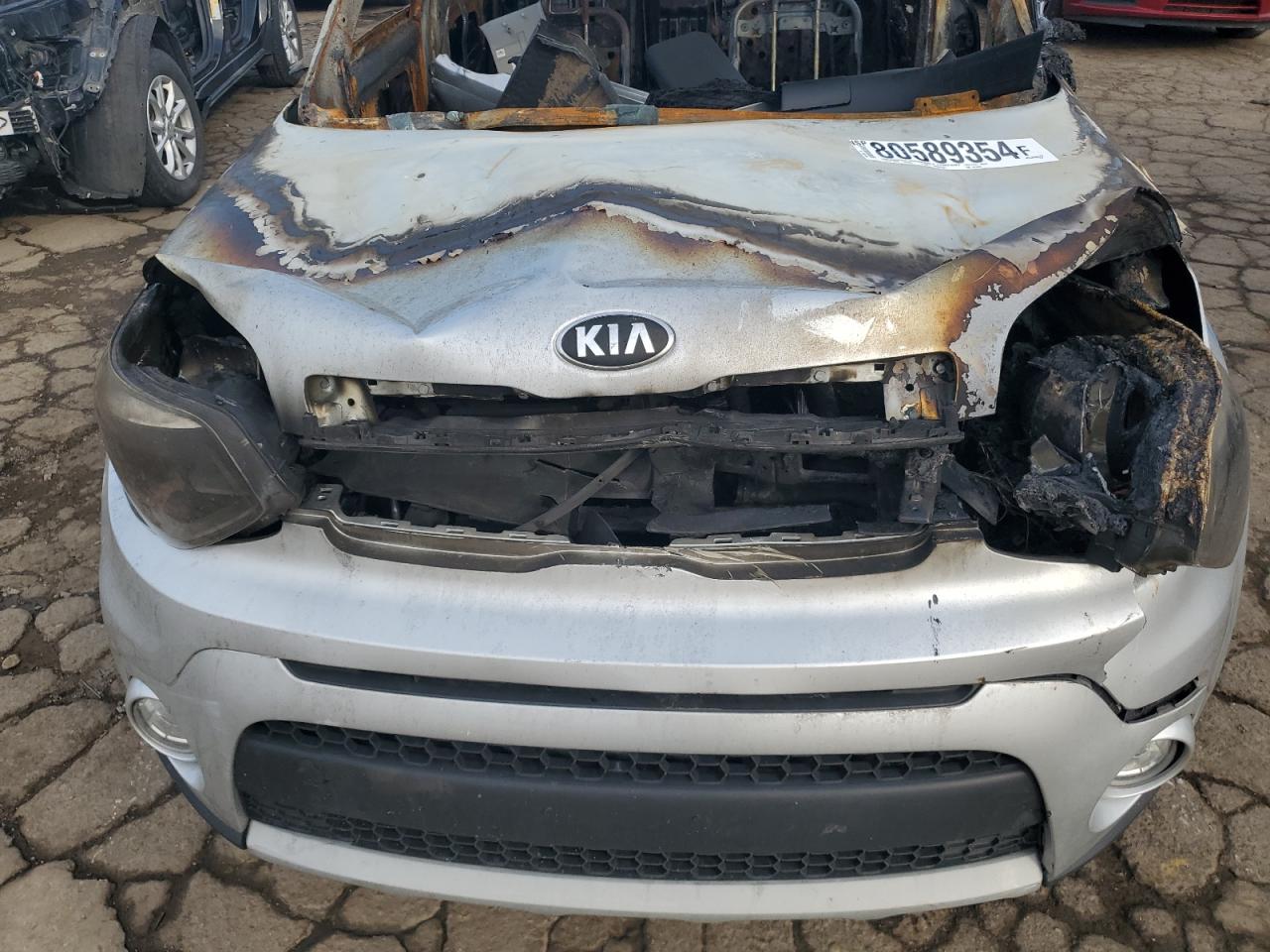 2019 KIA Soul VIN KNDJP3A5XK7013408 Copart auction photo, burn / missing/altered vin damage thumbnail 12