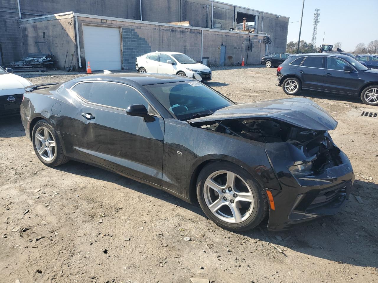 2018 Chevrolet Camaro VIN 1G1FB1RX7J0110905 Copart auction photo, front end / side damage thumbnail 4