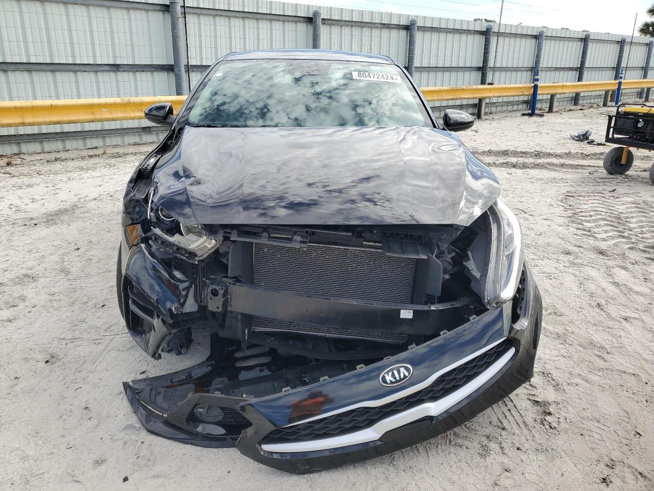 2021 KIA Forte VIN 3KPF24AD6ME341073 Copart auction photo, front end / side damage thumbnail 5