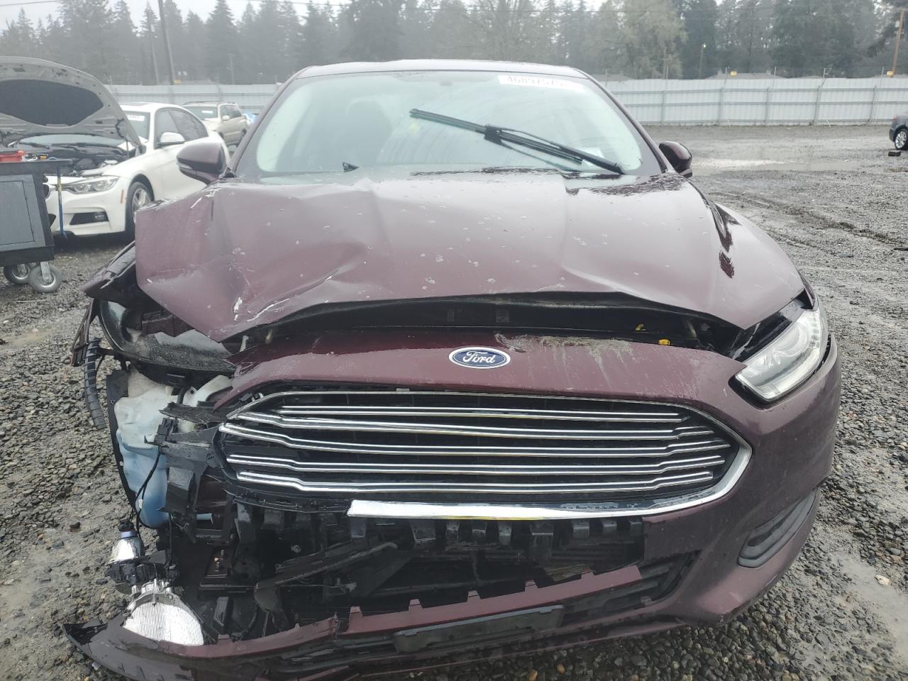 2013 Ford Fusion VIN 3FA6P0HR7DR292850 Copart auction photo, front end / side damage thumbnail 5