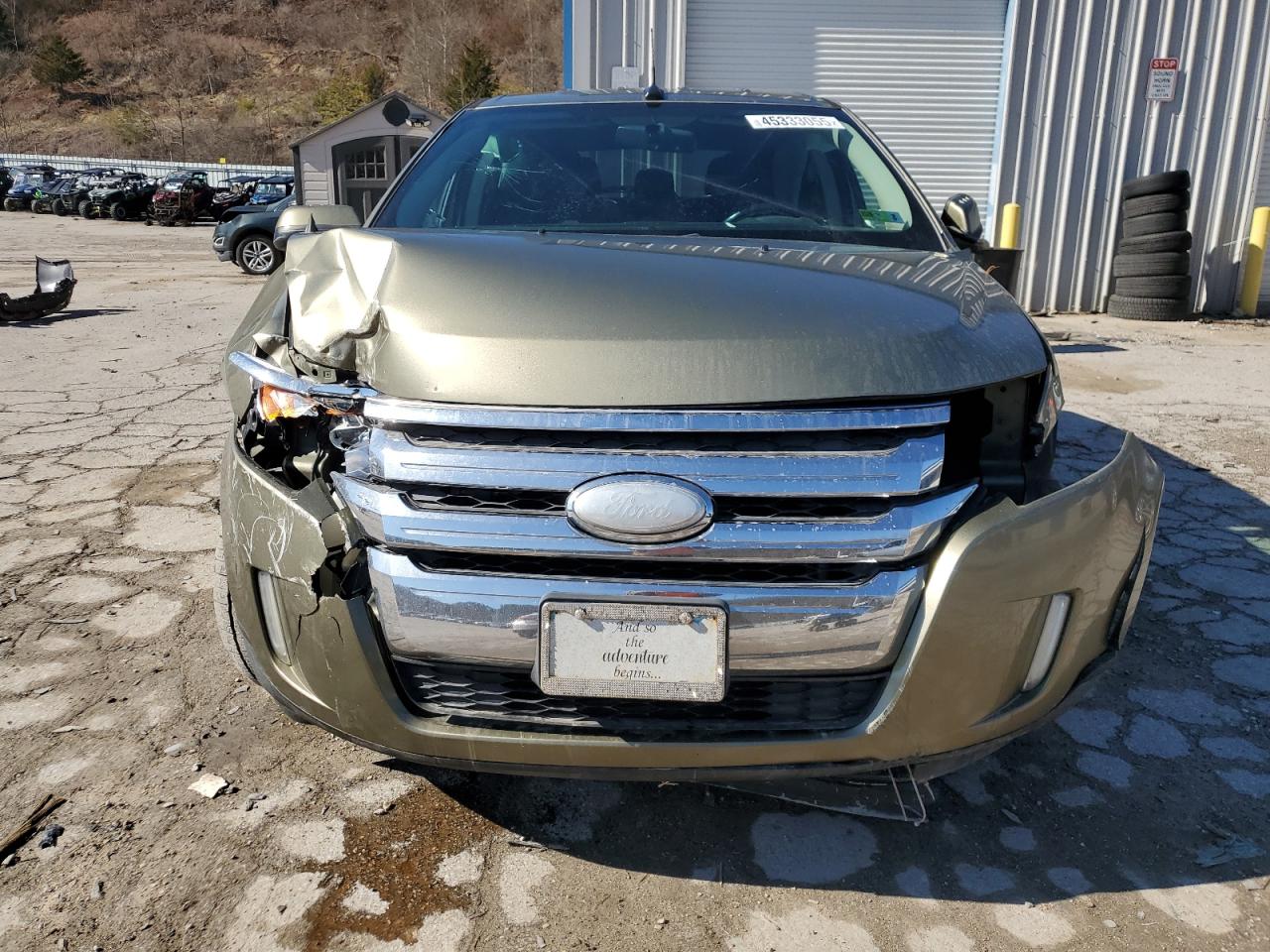 2013 Ford Edge VIN 2FMDK4KC9DBA41401 Copart auction photo, front end / side damage thumbnail 5