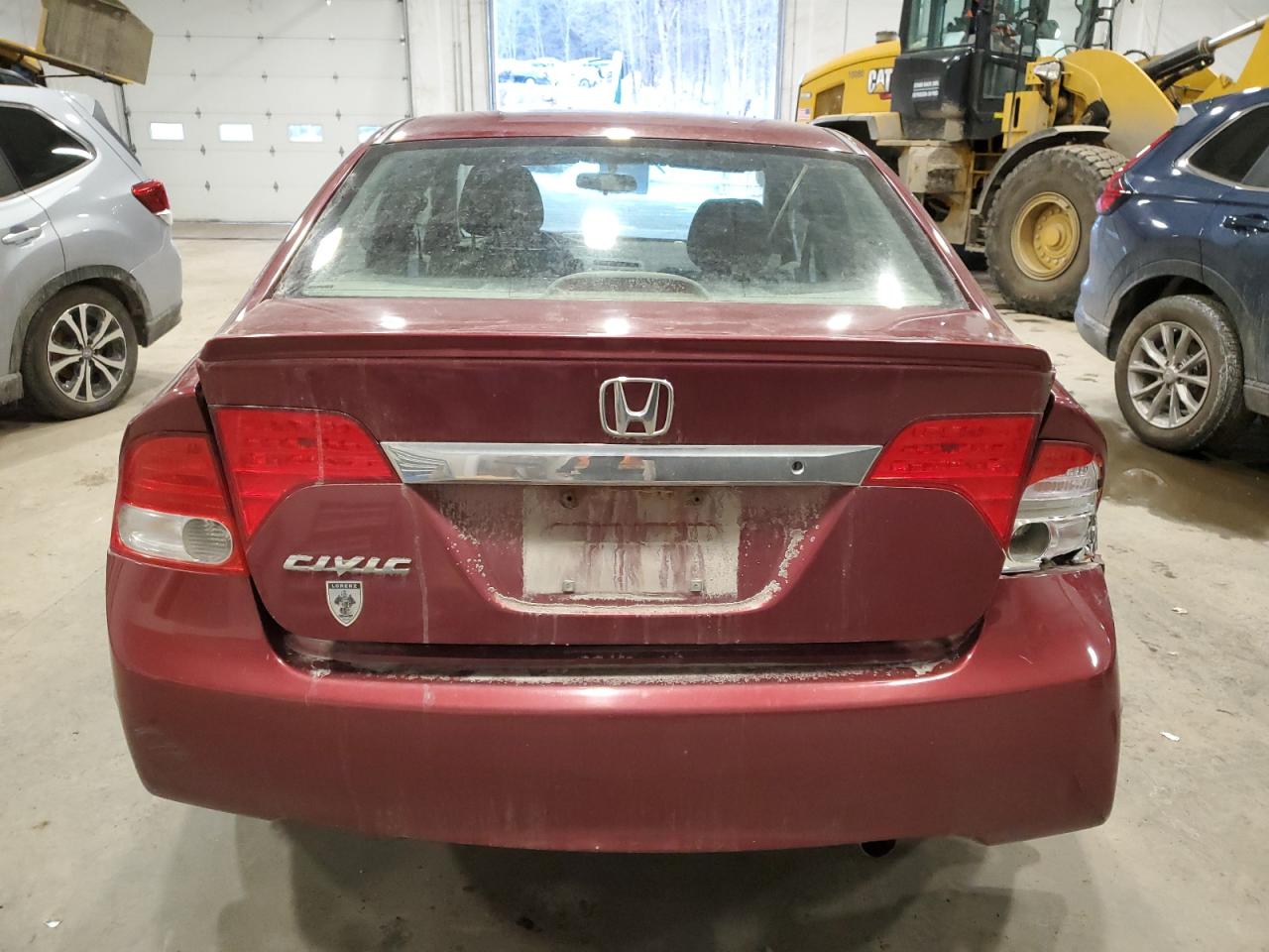 2010 Honda Civic VIN 2HGFA1E66AH528019 Copart auction photo, front end / rear end damage thumbnail 6