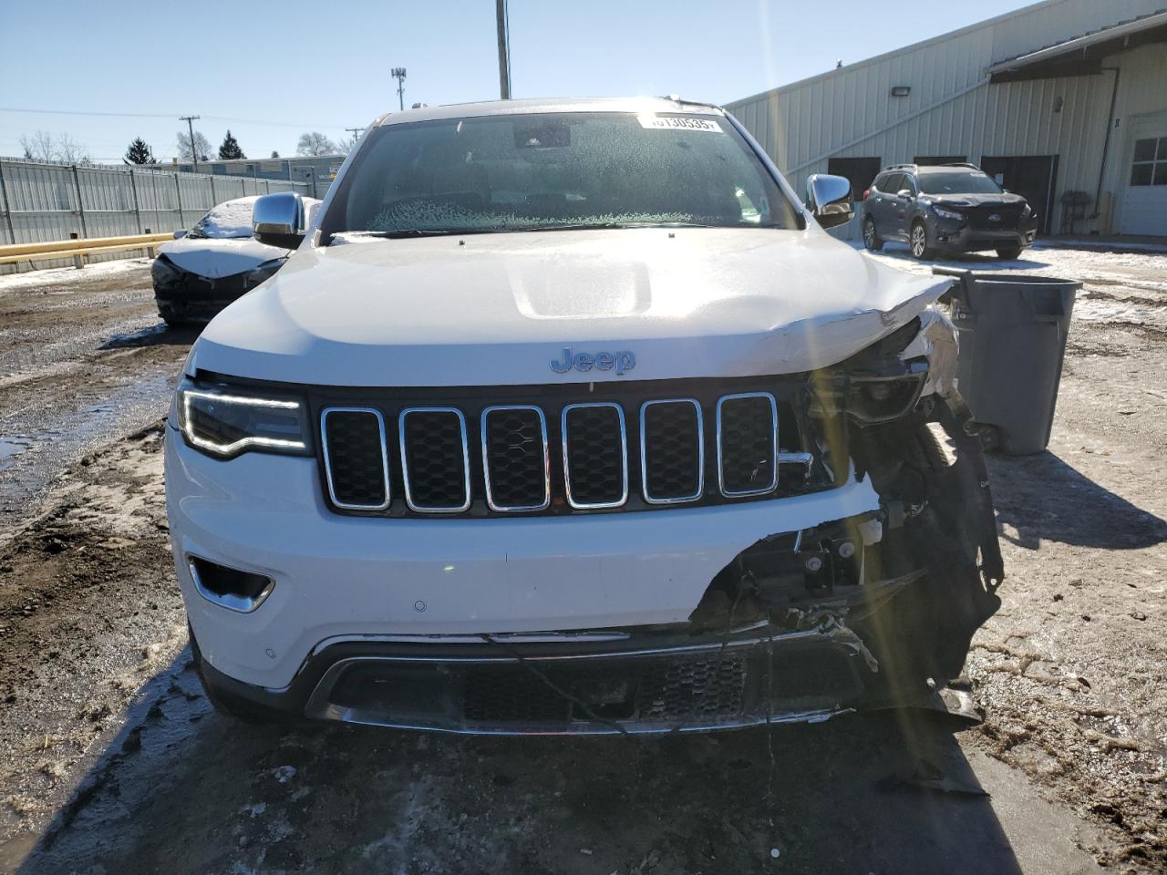 2021 Jeep Grand Cherokee VIN 1C4RJFBG1MC840455 Copart auction photo, front end damage thumbnail 5