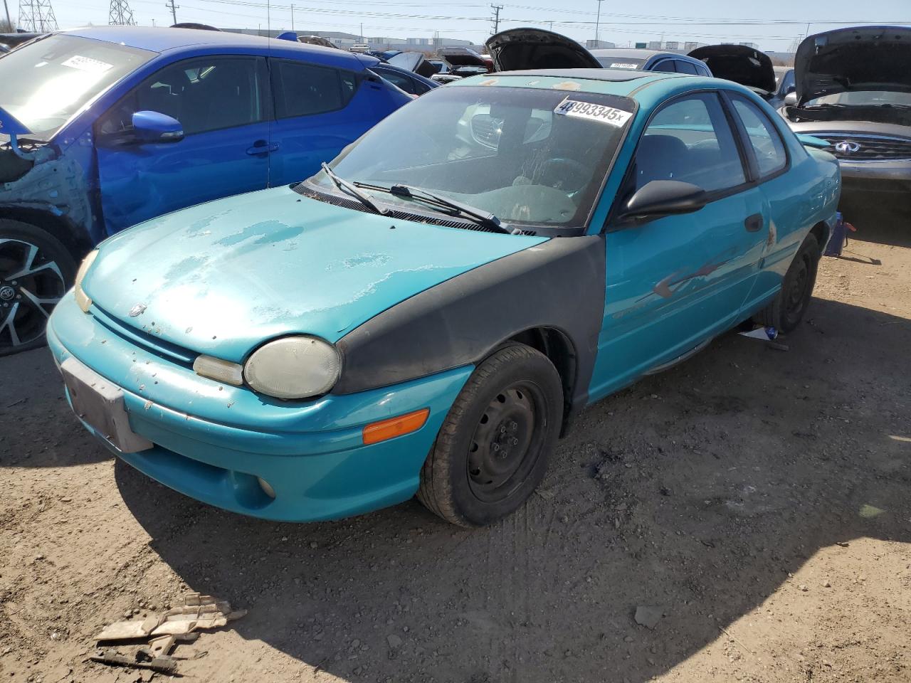 1998 Dodge Neon VIN 1B3ES42Y6WD614905 - Copart auction photo