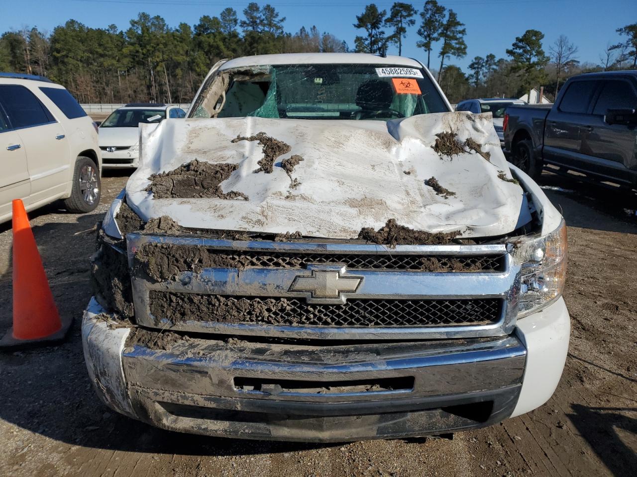 2011 Chevrolet Silverado VIN 1GCNCPEX1BZ408534 Copart auction photo, front end / side damage thumbnail 5