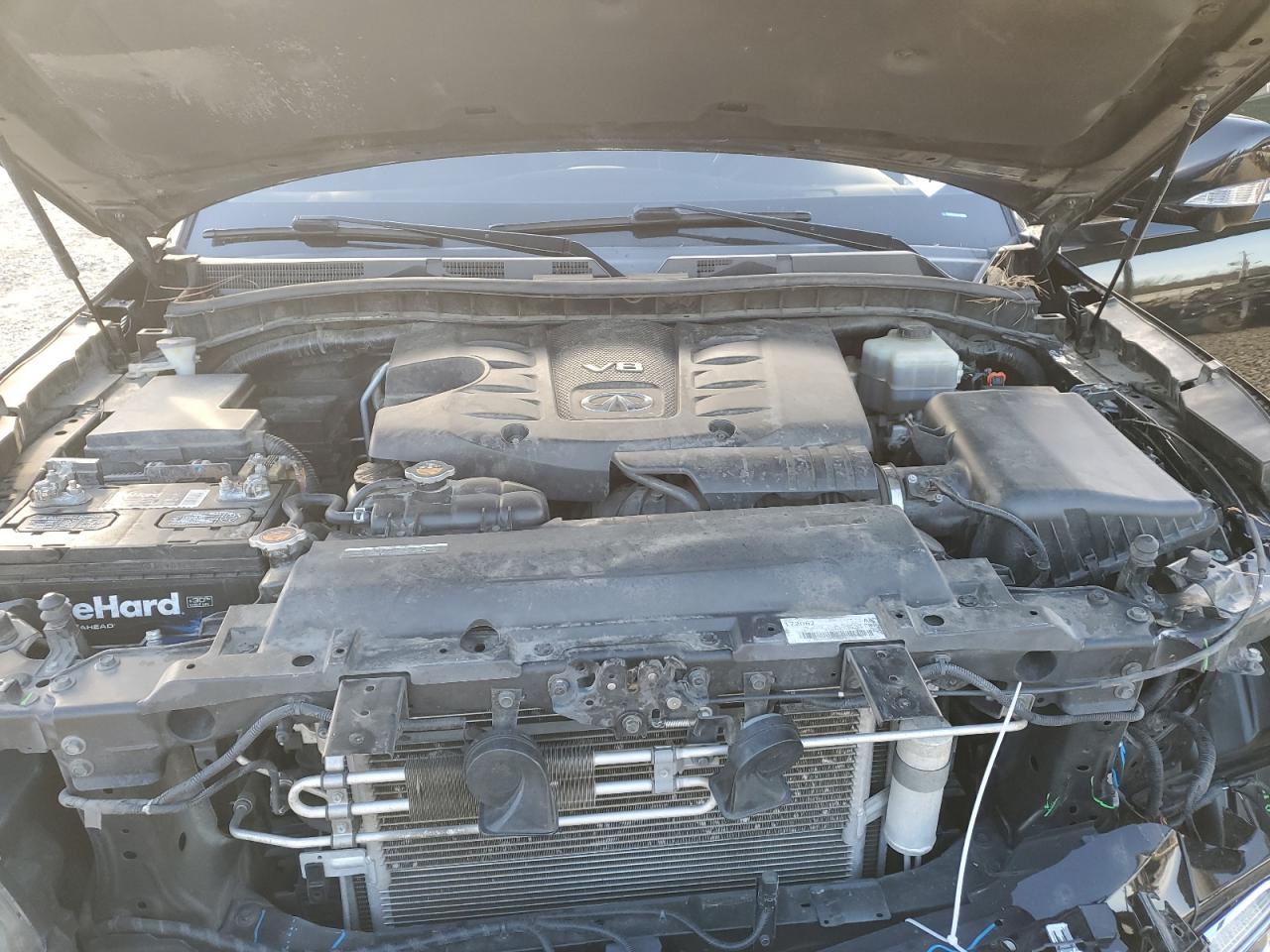 2017 Infiniti QX80 VIN JN8AZ2NF9H9643302 Copart auction photo, front end damage thumbnail 12