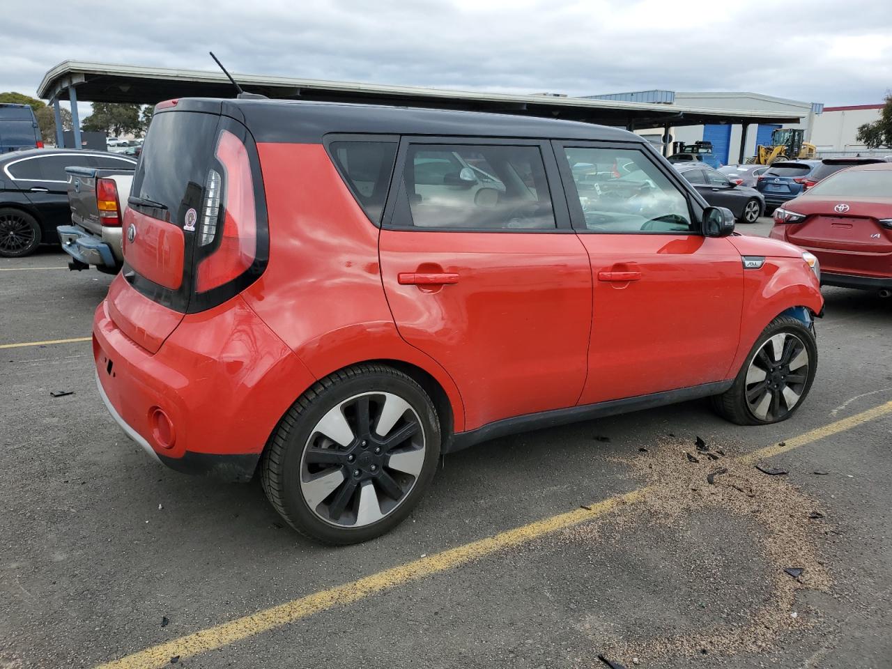 2018 KIA Soul VIN KNDJP3A52J7541118 Copart auction photo, front end damage thumbnail 3