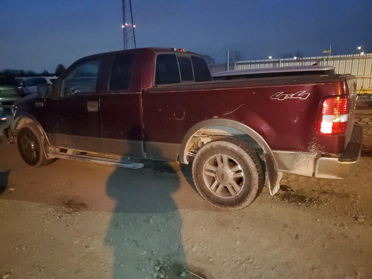 2005 Ford F-150 VIN 1FTPX14505FB05695 Copart auction photo, front end / rear end damage thumbnail 2