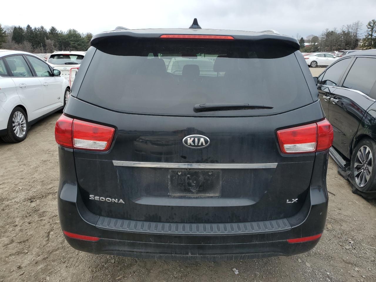 2015 KIA Sedona VIN KNDMB5C1XF6069121 Copart auction photo, front end damage thumbnail 6