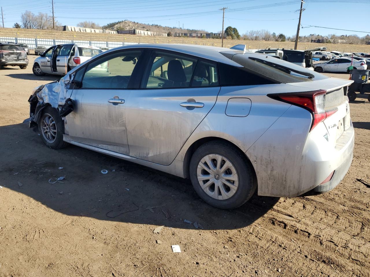 2022 Toyota Prius VIN JTDKAMFU8N3189526 Copart auction photo, front end / side damage thumbnail 2