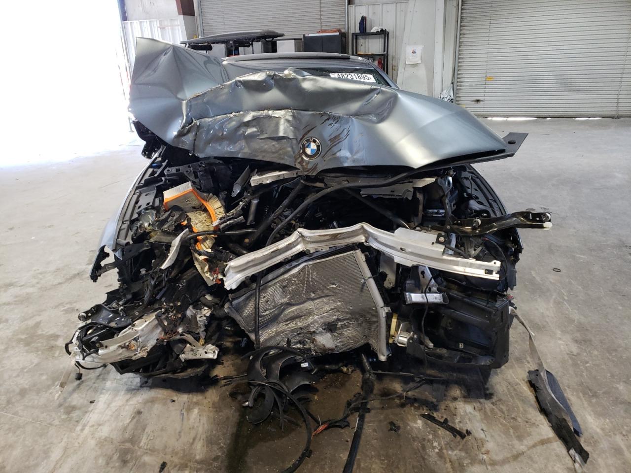 2018 BMW 5er VIN WBAJE7C51JWC57110 Copart auction photo, front end / side damage thumbnail 5