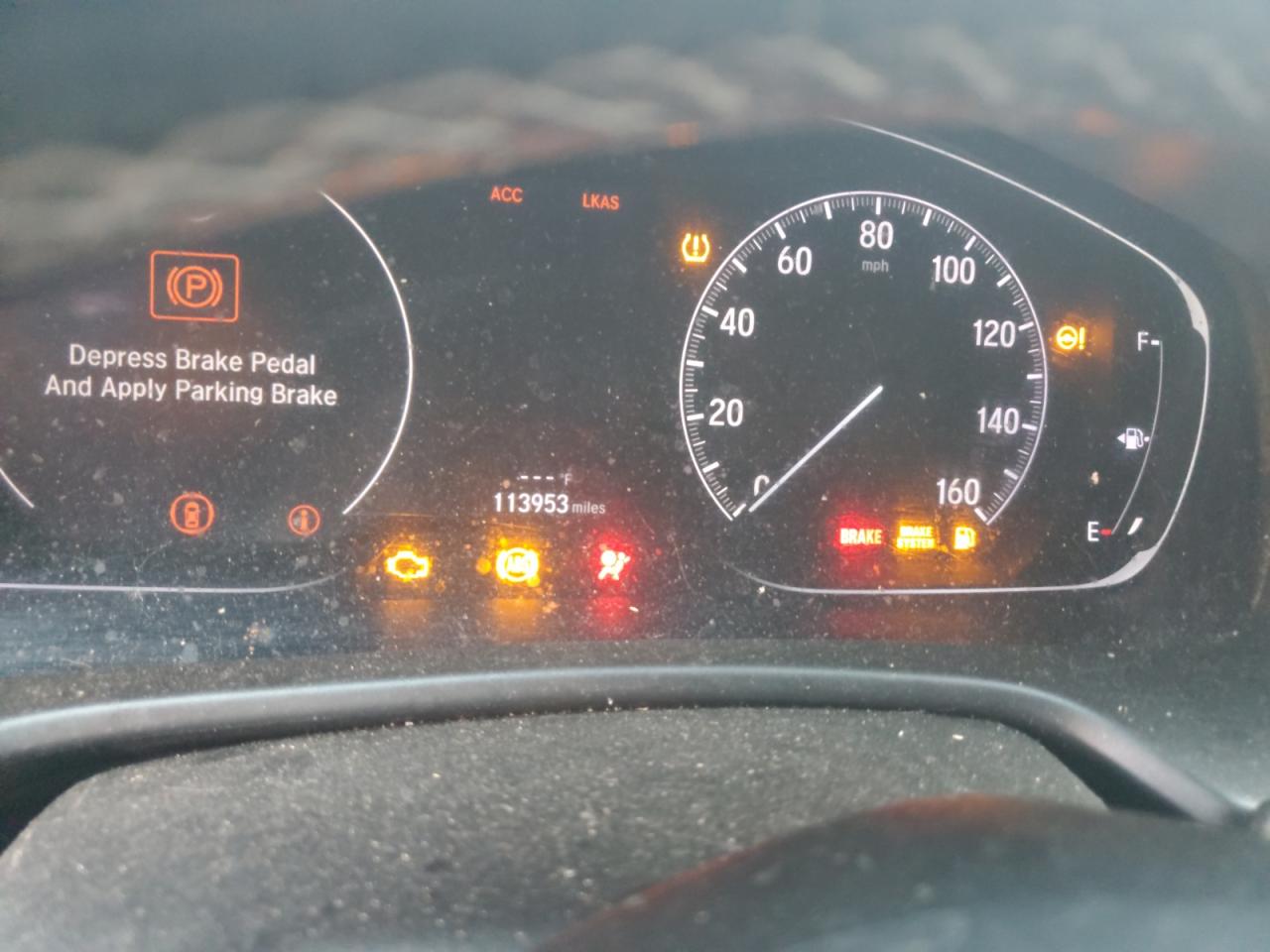 2020 Honda Accord VIN 1HGCV1F38LA073137 Copart auction photo, all over damage thumbnail 9