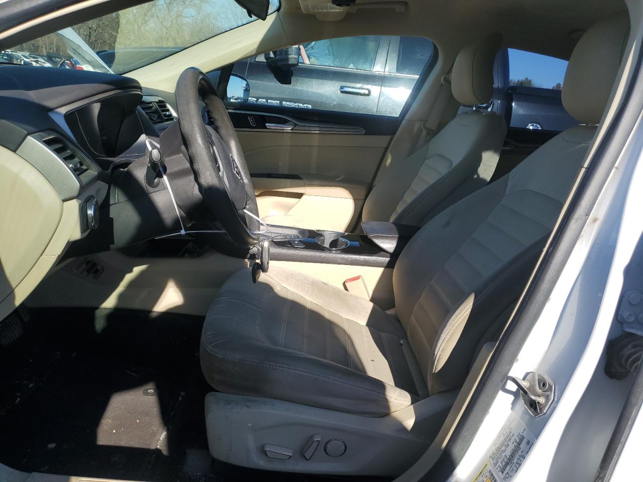 2015 Ford Fusion VIN 1FA6P0H75F5107358 Copart auction photo, front end / side damage thumbnail 7