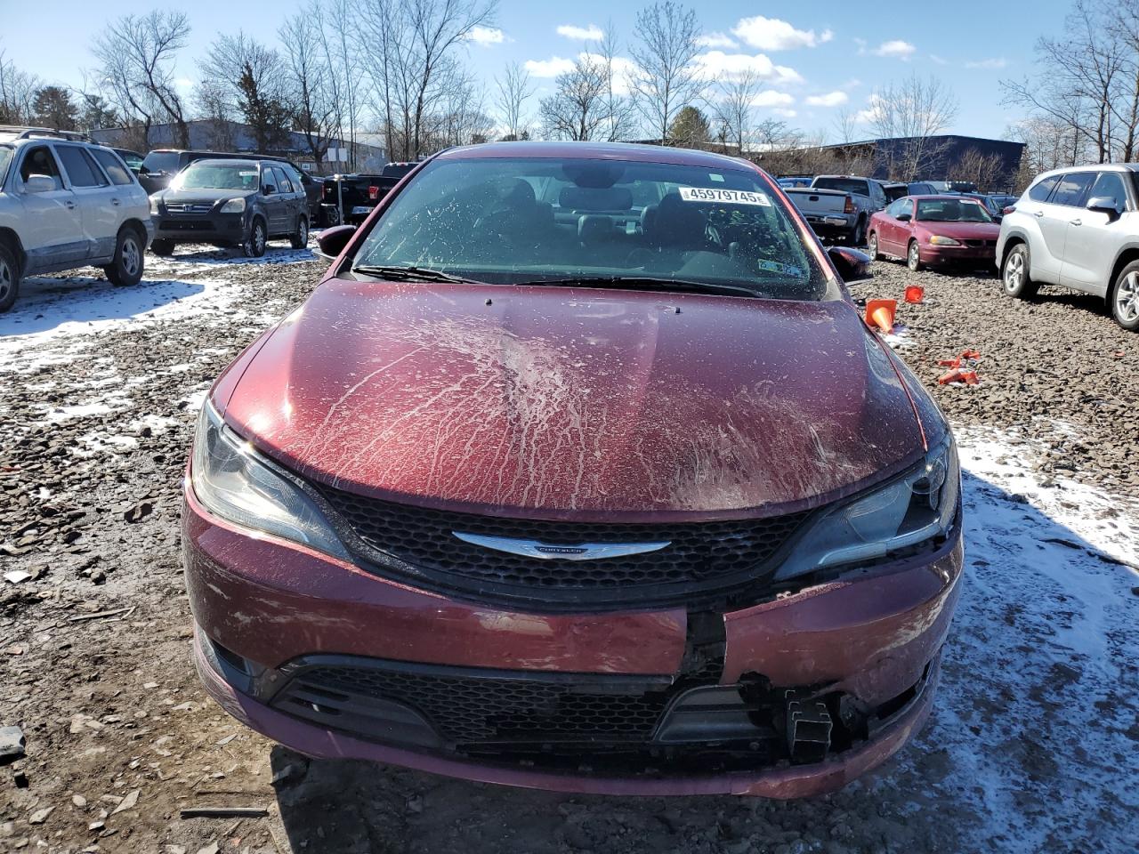 2015 Chrysler 200 VIN 1C3CCCBG2FN638380 Copart auction photo, front end / rear end damage thumbnail 5