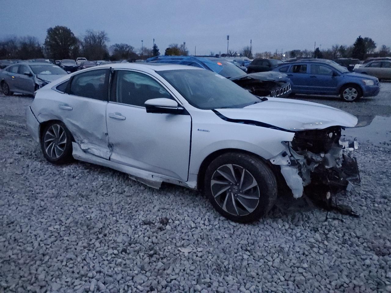 2020 Honda Insight VIN 19XZE4F93LE010605 Copart auction photo, all over damage thumbnail 4