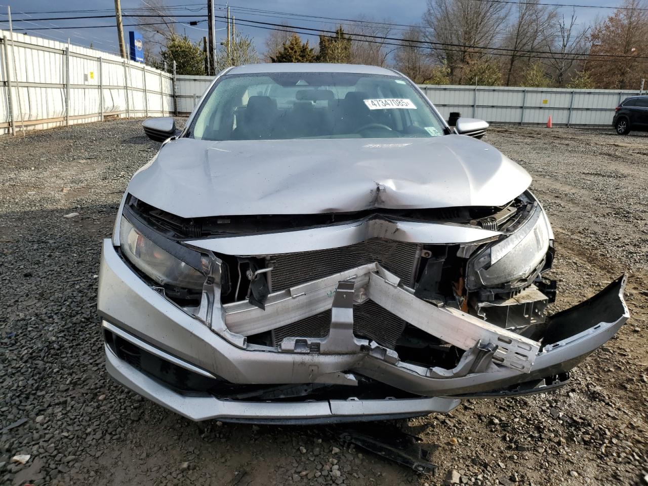 2020 Honda Civic VIN 2HGFC2F67LH504877 Copart auction photo, front end damage thumbnail 5