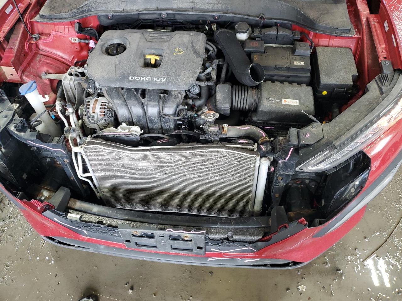 2020 Hyundai Kona VIN KM8K1CAA2LU527142 Copart auction photo, front end damage thumbnail 12