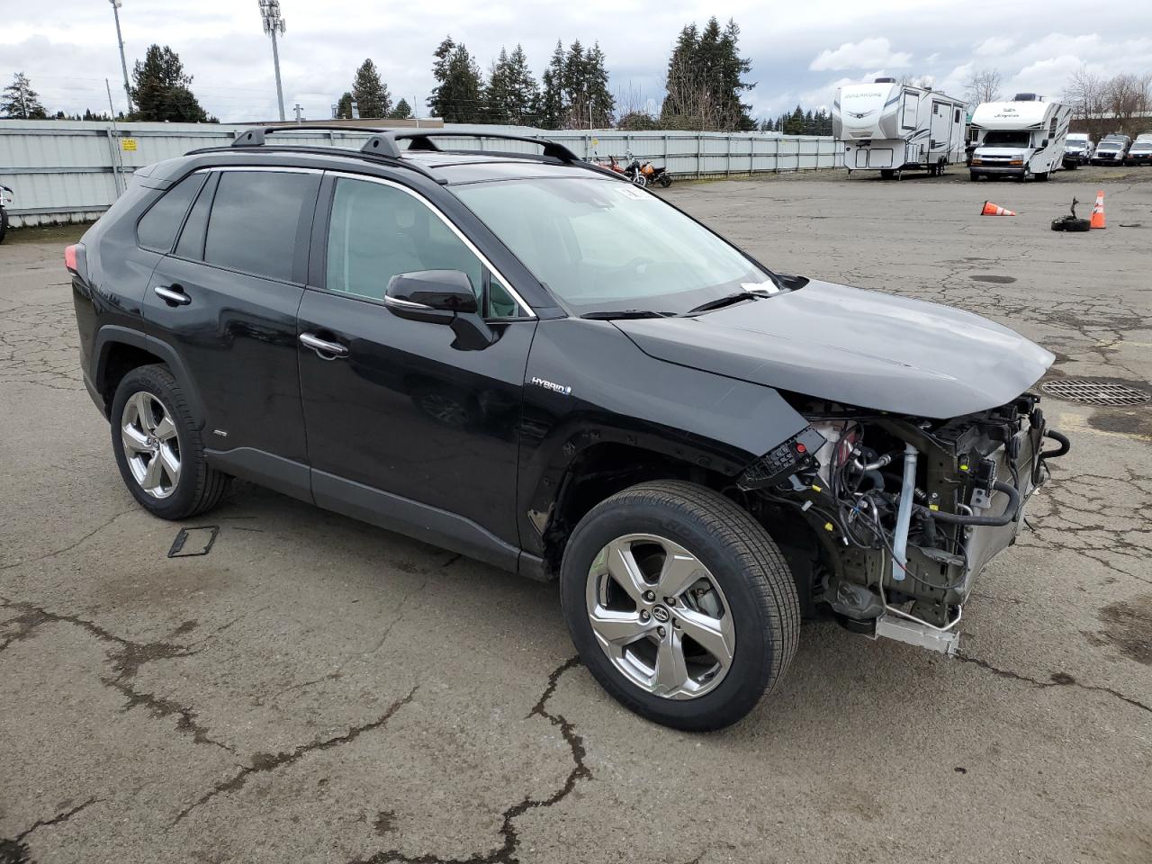 2020 Toyota RAV 4 VIN 2T3DWRFV3LW083494 Copart auction photo, undercarriage / front end damage thumbnail 4