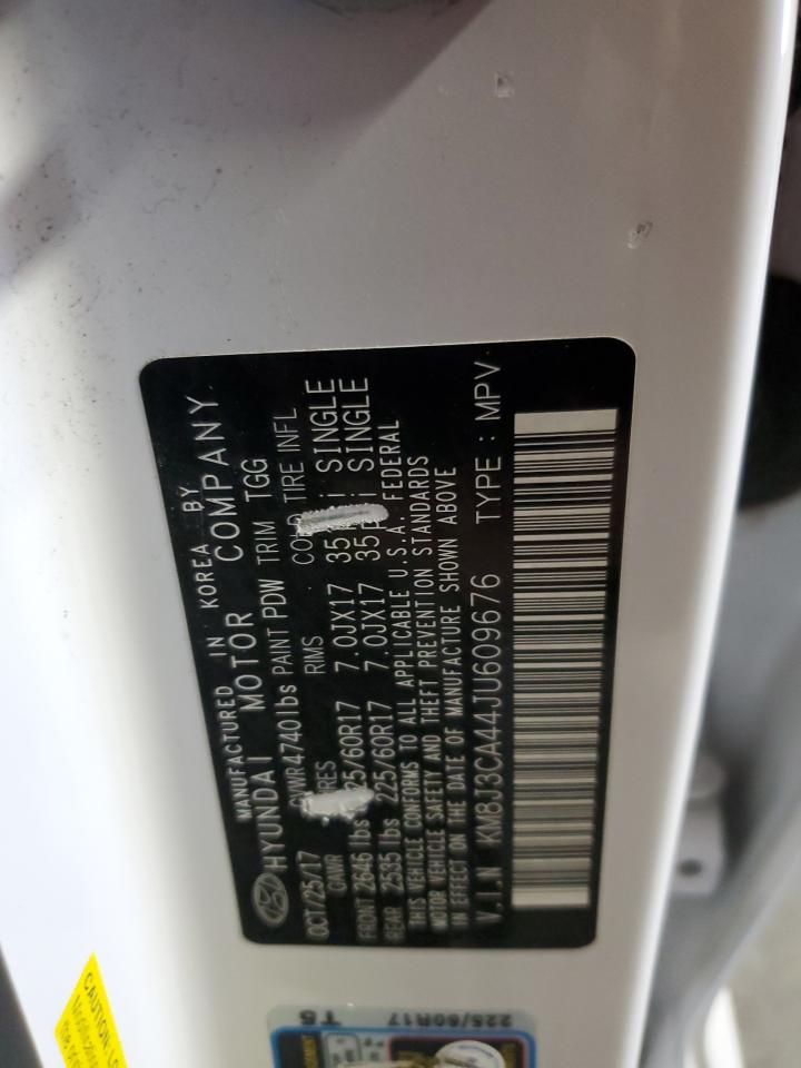 2018 Hyundai Tucson VIN KM8J3CA44JU609676 Copart auction photo, rear end / minor dent/scratches damage thumbnail 16