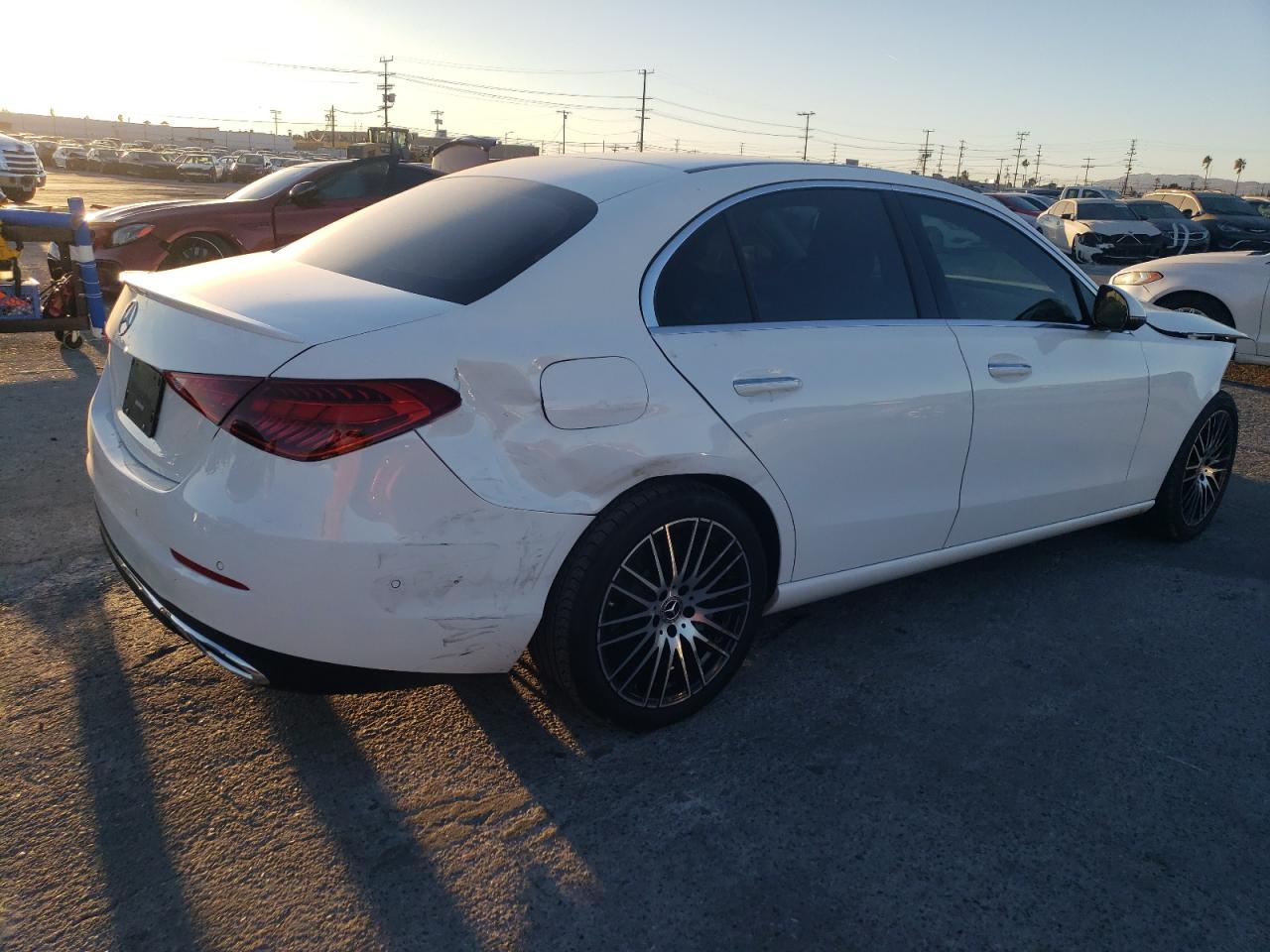 2023 Mercedes-Benz C-klasse VIN W1KAF4GB6PR130278 Copart auction photo, front end damage thumbnail 3