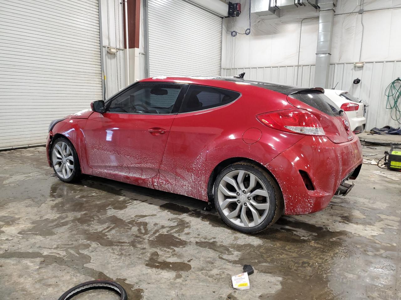2013 Hyundai Veloster VIN KMHTC6AD1DU105696 Copart auction photo, front end / rear end damage thumbnail 2