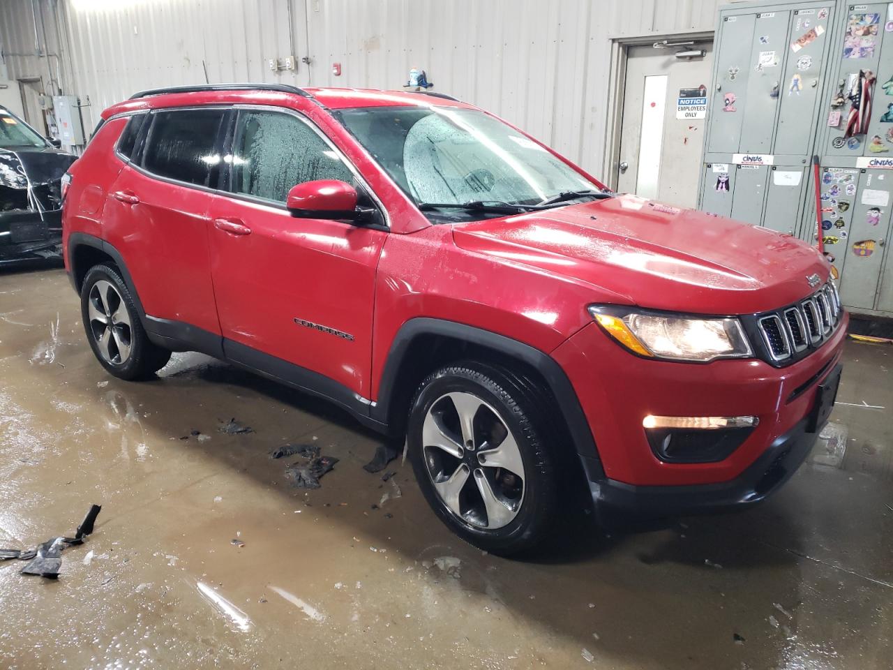 2018 Jeep Compass VIN 3C4NJDBB8JT180048 Copart auction photo, side damage thumbnail 4