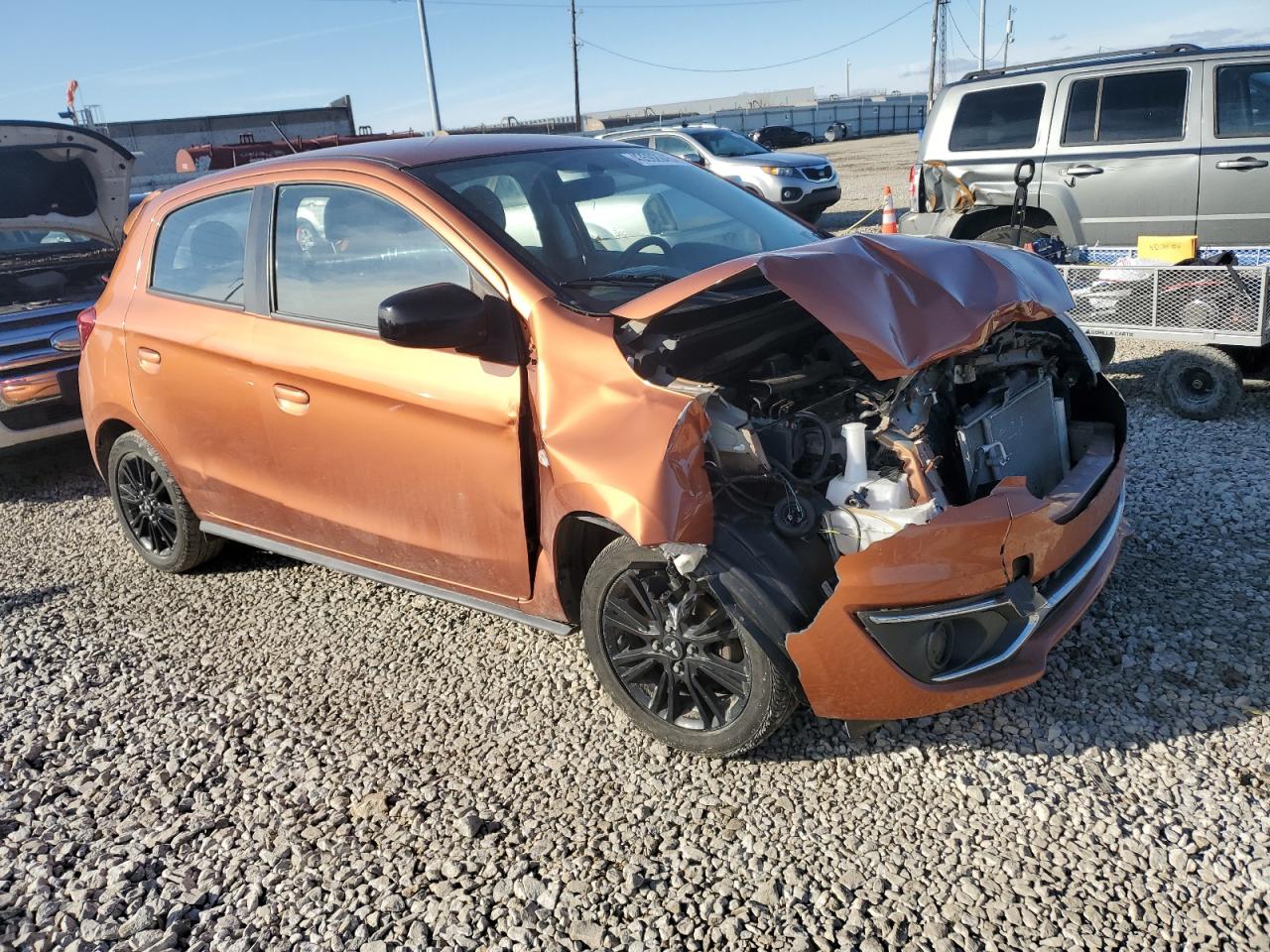 2020 Mitsubishi Mirage VIN ML32A5HJ3LH002804 Copart auction photo, front end damage thumbnail 4