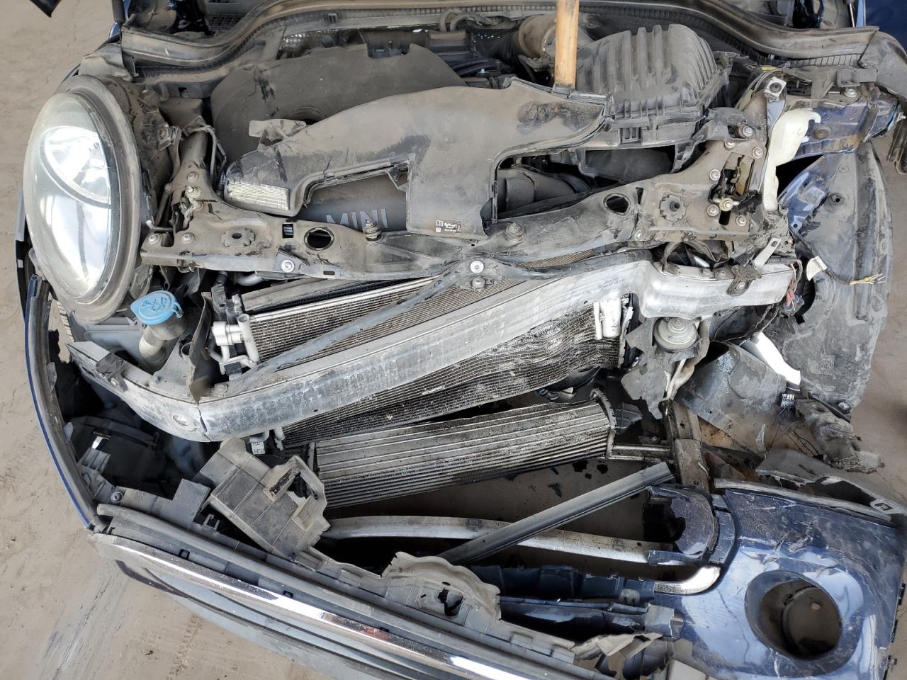 2016 MINI Cooper VIN WMWXU1C53G2D10187 Copart auction photo, front end / mechanical damage thumbnail 13