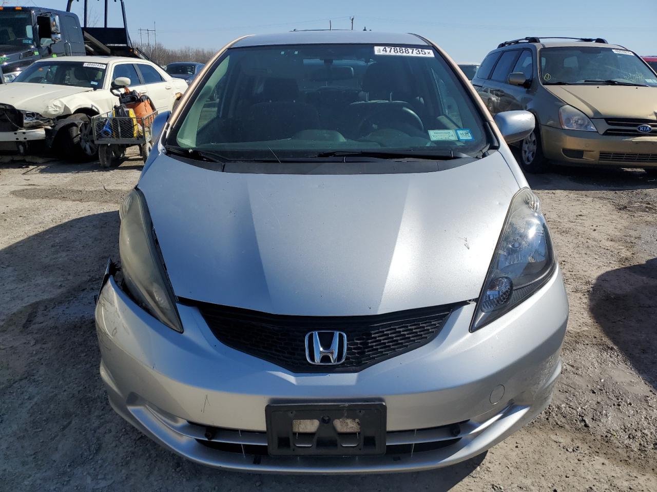 2012 Honda Fit VIN JHMGE8H35CC035907 Copart auction photo, front end damage thumbnail 5