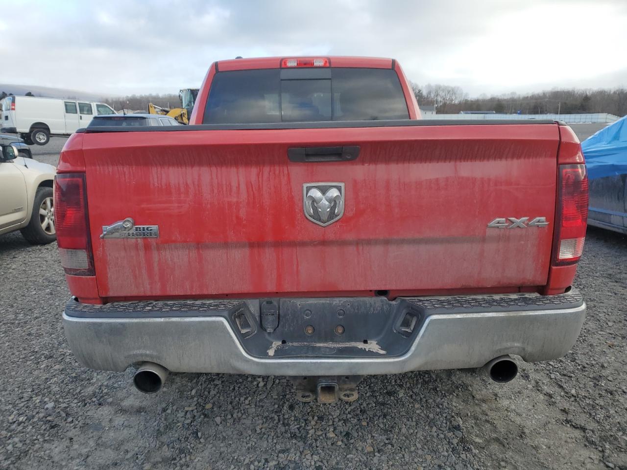 2014 RAM 1500 VIN 1C6RR7GT7ES239635 Copart auction photo, rear end damage thumbnail 6