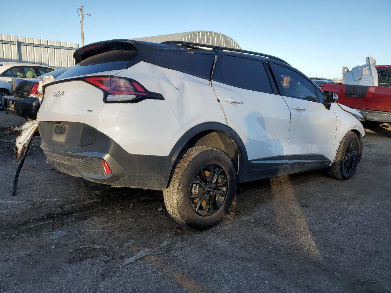 2023 KIA Sportage VIN 5XYK7CAF4PG076642 Copart auction photo, all over damage thumbnail 3