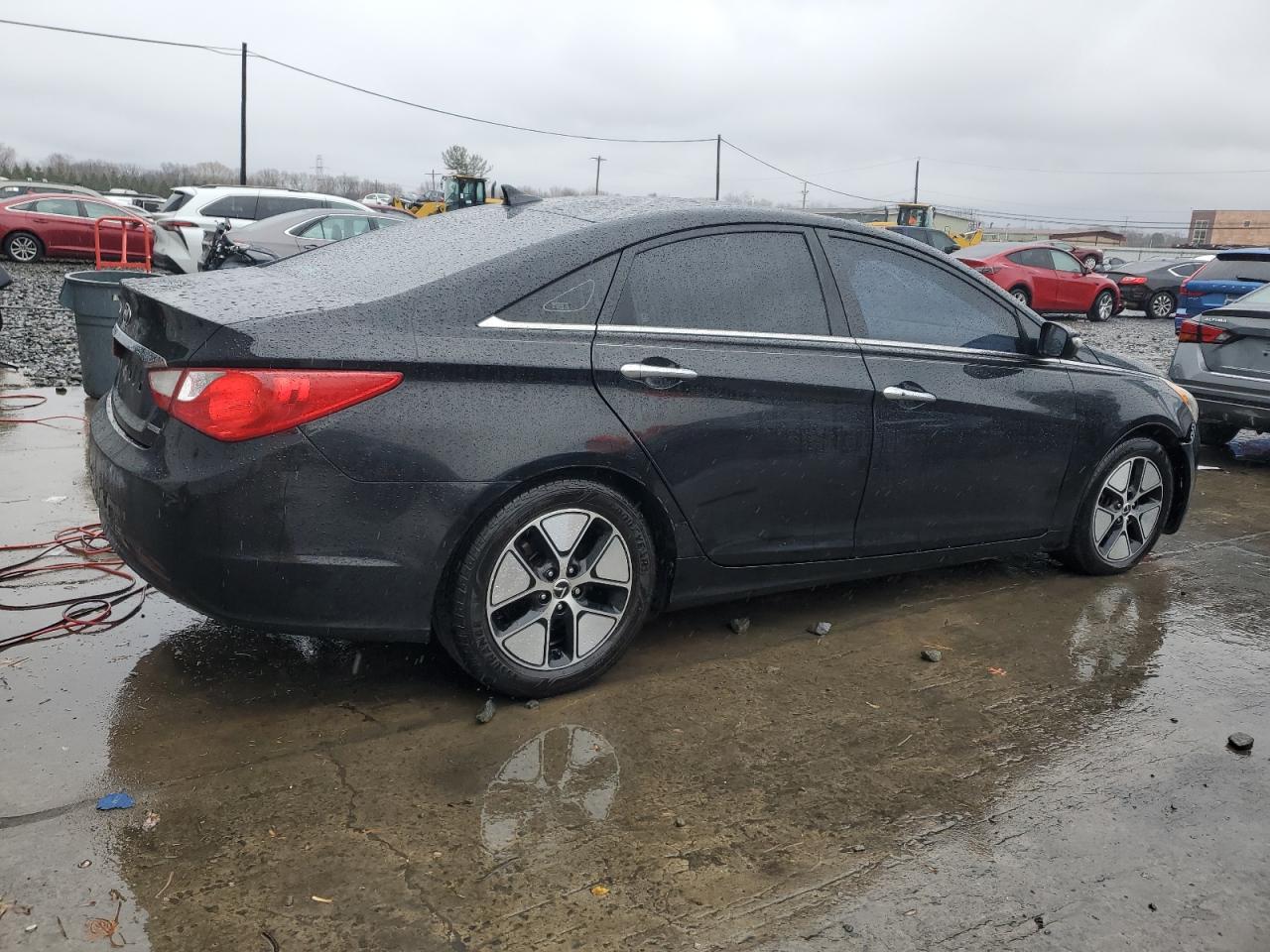 2011 Hyundai Sonata VIN 5NPEC4AC5BH009280 Copart auction photo, side / front end damage thumbnail 3