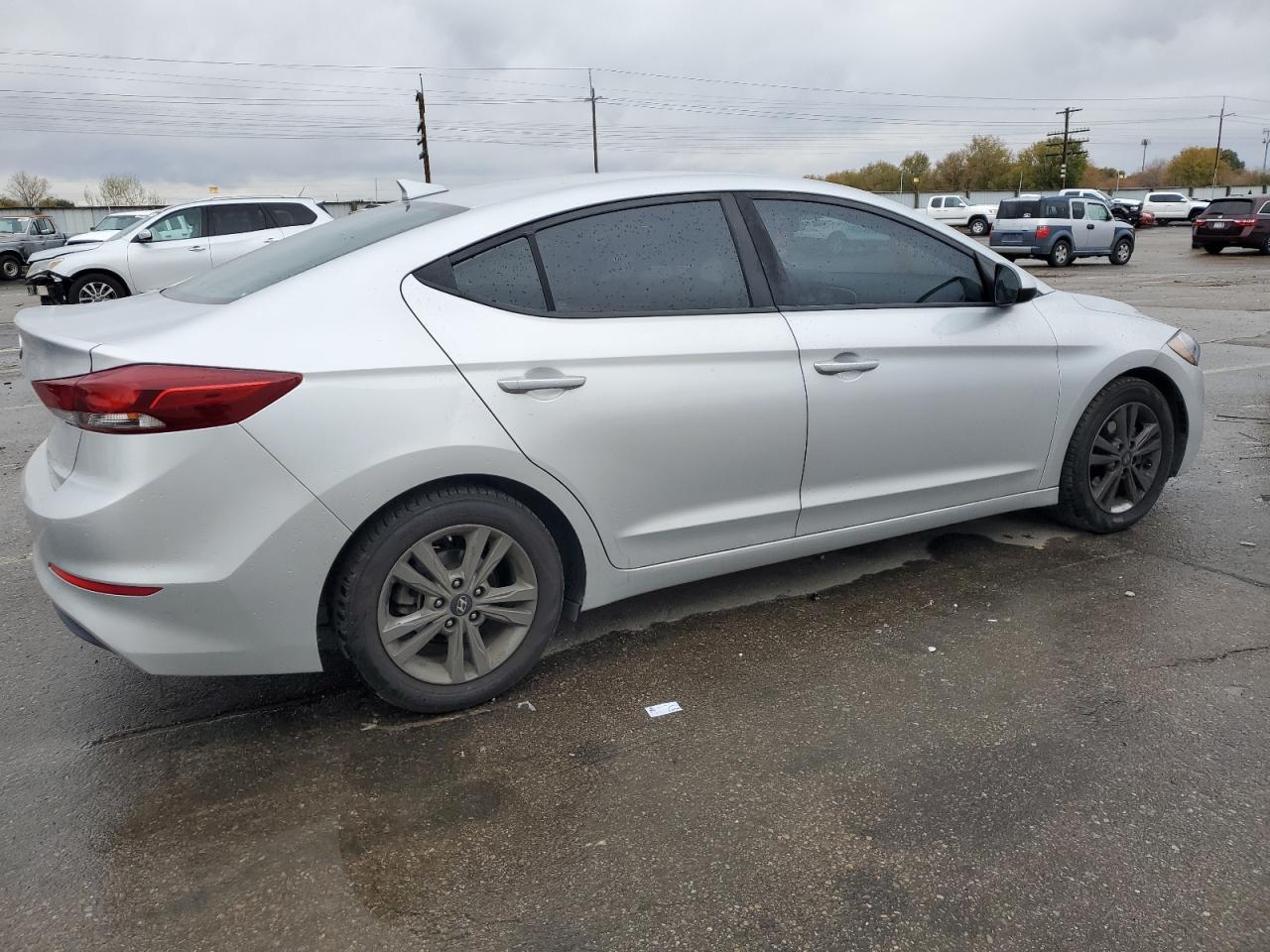 2018 Hyundai Elantra VIN 5NPD84LF9JH391381 Copart auction photo, side / frame damage damage thumbnail 3