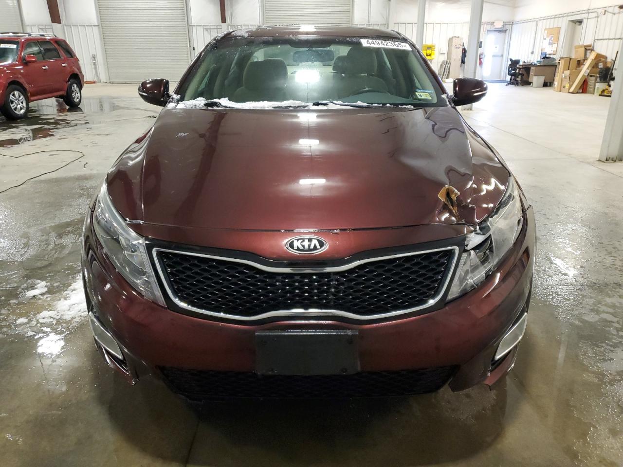 2015 KIA Optima VIN 5XXGM4A7XFG484773 Copart auction photo, front end / side damage thumbnail 5