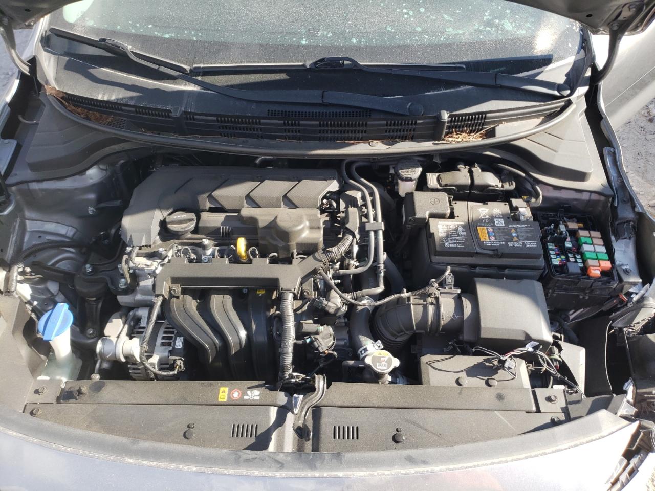 2022 KIA Rio VIN 3KPA24AD2NE431879 Copart auction photo, front end / side damage thumbnail 11