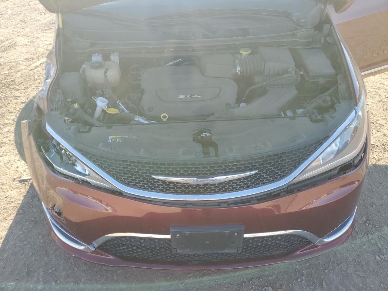 2017 Chrysler Pacifica VIN 2C4RC1BG7HR642327 Copart auction photo, front end / rear end damage thumbnail 13