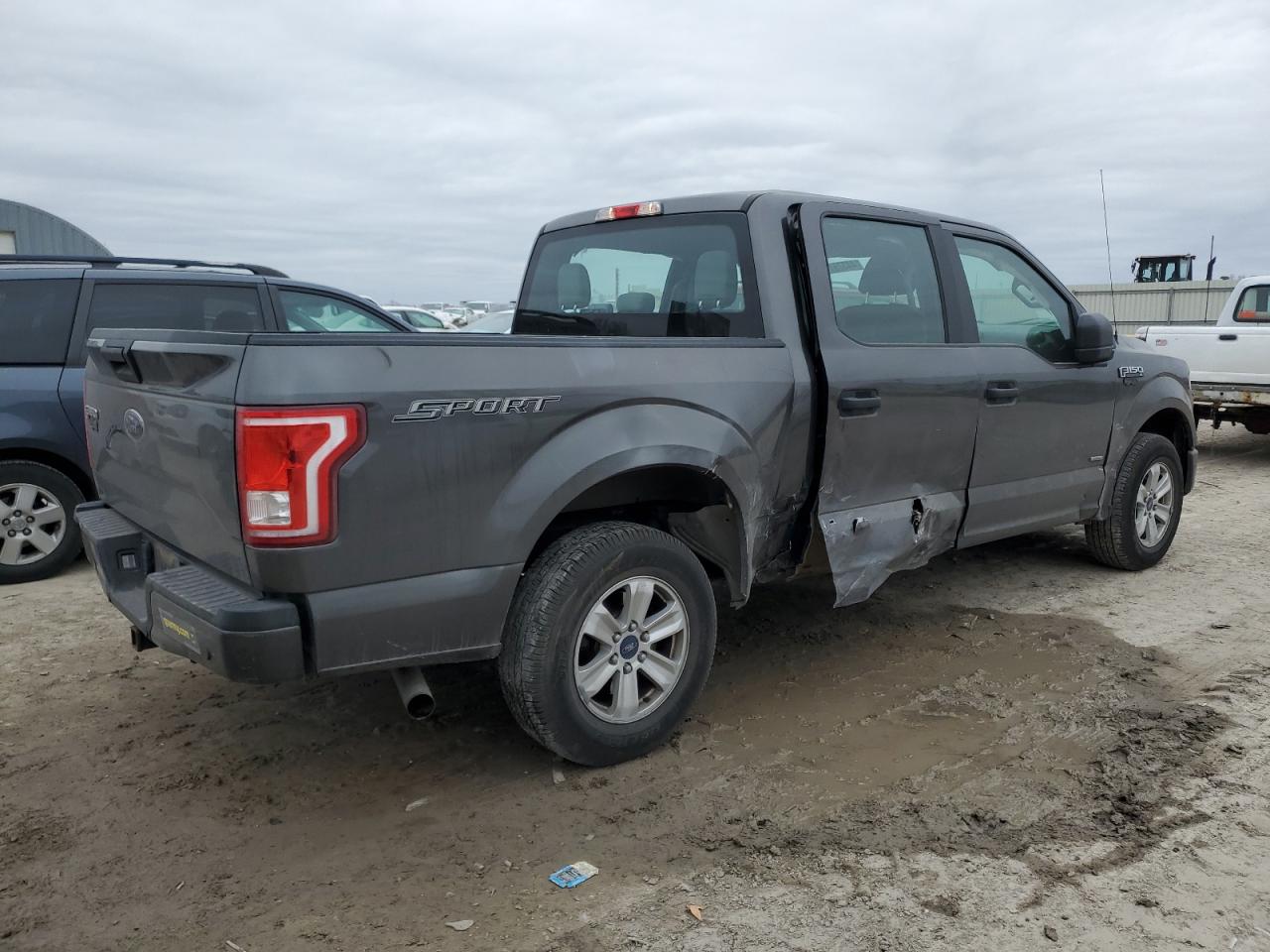 2015 Ford F-150 VIN 1FTEW1CP9FKF17068 Copart auction photo, side damage thumbnail 3