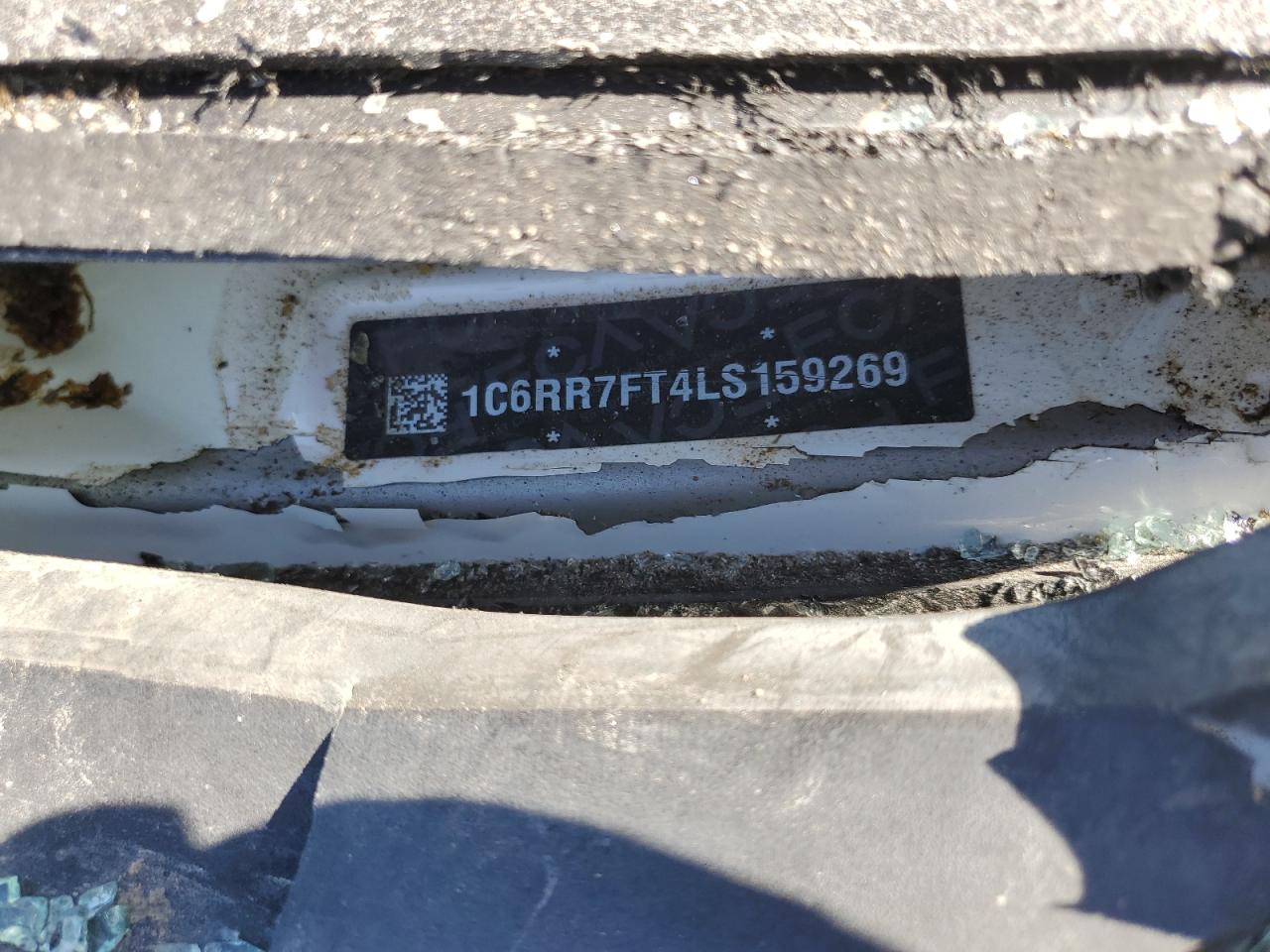 2020 RAM 1500 VIN 1C6RR7FT4LS159269 Copart auction photo, all over damage thumbnail 13