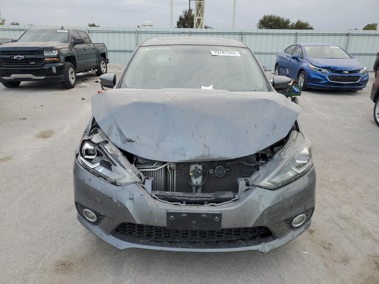 2017 Nissan Sentra VIN 3N1CB7AP7HY253526 Copart auction photo, front end damage thumbnail 5