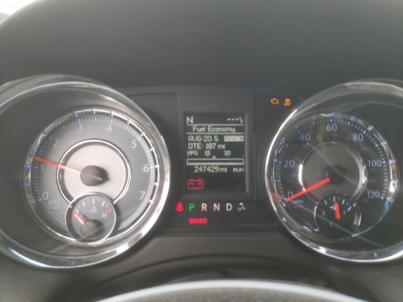 2014 Chrysler Town & Country VIN 2C4RC1BG9ER443971 Copart auction photo, front end / rear end damage thumbnail 9