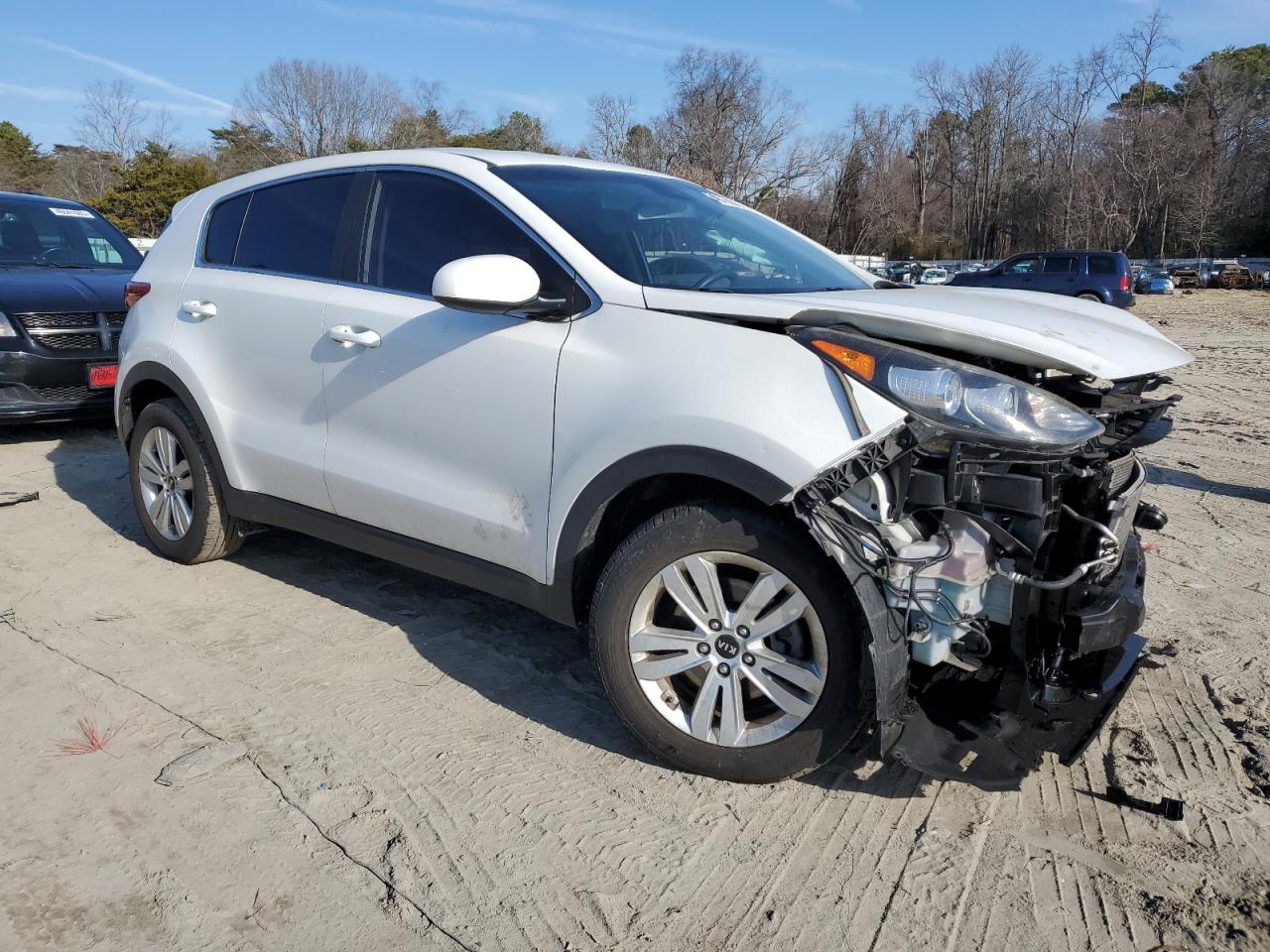 2019 KIA Sportage VIN KNDPM3AC9K7501024 Copart auction photo, mechanical / front end damage thumbnail 4