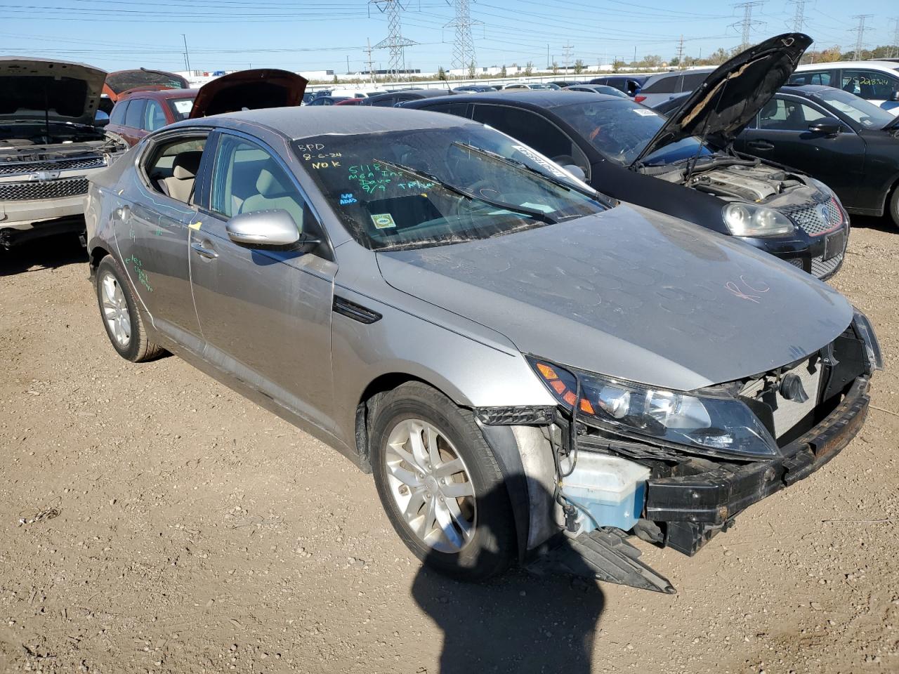 2013 KIA Optima VIN KNAGM4A79D5395226 Copart auction photo, front end / rear end damage thumbnail 4